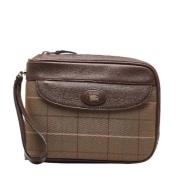 Pre-owned Canvas clutches Burberry Vintage , Brown , Dames