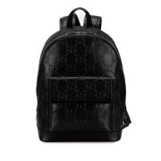 Pre-owned Leather backpacks Gucci Vintage , Black , Dames