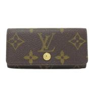 Pre-owned Canvas key-holders Louis Vuitton Vintage , Brown , Dames