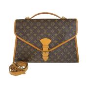 Pre-owned Canvas briefcases Louis Vuitton Vintage , Brown , Dames