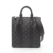 Pre-owned Canvas handbags Louis Vuitton Vintage , Black , Dames