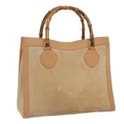 Pre-owned Suede handbags Gucci Vintage , Brown , Dames