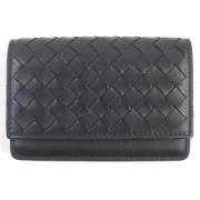 Pre-owned Leather wallets Bottega Veneta Vintage , Black , Dames