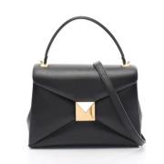 Pre-owned Leather handbags Valentino Vintage , Black , Dames