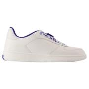 Leather sneakers Burberry , White , Dames