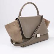 Pre-owned Leather handbags Celine Vintage , Beige , Dames