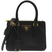 Pre-owned Leather prada-bags Prada Vintage , Black , Dames