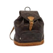 Pre-owned Canvas backpacks Louis Vuitton Vintage , Brown , Dames