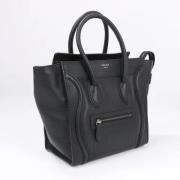 Pre-owned Leather handbags Celine Vintage , Black , Dames