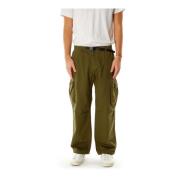 Cargo Broek met Elastische Taille Gramicci , Green , Heren