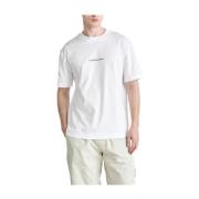 Grid Monogram T-shirt Calvin Klein , White , Heren