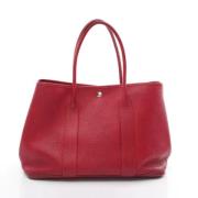 Pre-owned Leather handbags Hermès Vintage , Red , Dames