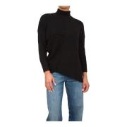 Zwarte Pullover Trui Armani Exchange , Black , Dames