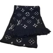 Pre-owned Wool scarves Louis Vuitton Vintage , Black , Dames