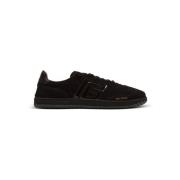 Zwaan suède en lakleren sneakers Balmain , Black , Heren