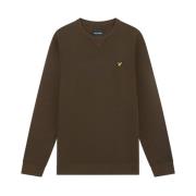 Olijf Sweater Ml424Vog Lyle & Scott , Brown , Heren