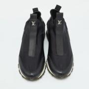 Pre-owned Leather sneakers Louis Vuitton Vintage , Black , Dames