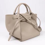 Pre-owned Leather handbags Celine Vintage , Beige , Dames