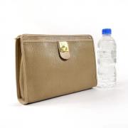 Pre-owned Leather clutches Celine Vintage , Beige , Dames