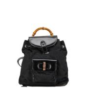 Pre-owned Canvas backpacks Gucci Vintage , Black , Dames