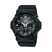 Zonne-analoog/digitaal hars horloge zwart Casio , Black , Heren