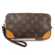 Pre-owned Canvas clutches Louis Vuitton Vintage , Brown , Dames