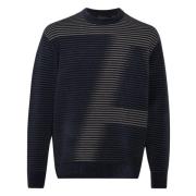 Donkerblauwe Pullover Trui Armani Exchange , Blue , Heren