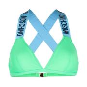 Groene Casual Bikini Top Moschino , Green , Dames