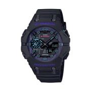 Zwarte Hars Horloge met Quartz Mechanisme Casio , Black , Heren