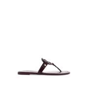 Krokodillenprint Leren Flip-Flop Slides Tory Burch , Red , Dames