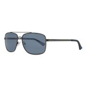 Spiegel Blauw Metalen Zonnebril met UV Filter Timberland , Black , Her...