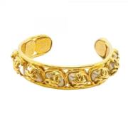 Pre-owned Metal chanel-jewelry Chanel Vintage , Yellow , Dames