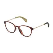 Bruine plastic frames met wijzerplaat Police , Brown , Dames