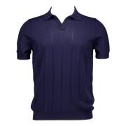 Donkerblauwe Polo Shirt Gran Sasso , Blue , Heren