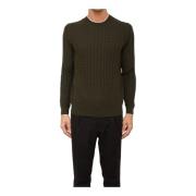 Groen Crew Neck Shirt Paolo Pecora , Green , Heren