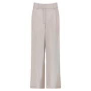 Wide Leg Maddeline Broek Gustav , Beige , Dames