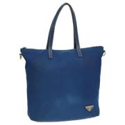 Pre-owned Nylon prada-bags Prada Vintage , Blue , Dames