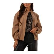 Kameel Bomberjack voor vrouwen Selected Femme , Brown , Dames