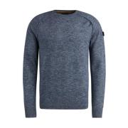 R-neck soft blend pullover PME Legend , Blue , Heren