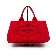 Pre-owned Fabric prada-bags Prada Vintage , Red , Dames