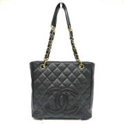 Pre-owned Leather chanel-bags Chanel Vintage , Black , Dames