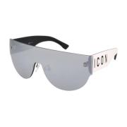 Multicolor metalen spiegelzonnebril voor heren Dsquared2 , Gray , Here...