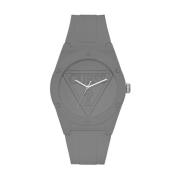 Grijze Hars Analoog Horloge Retro Pop Guess , Gray , Dames