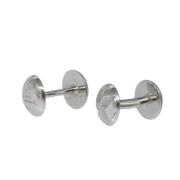 Pre-owned Metal earrings Louis Vuitton Vintage , Gray , Heren