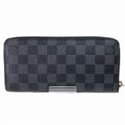 Pre-owned Canvas wallets Louis Vuitton Vintage , Black , Dames