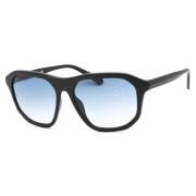 Zwarte geïnjecteerde zonnebril met blauw glas Guess , Black , Unisex