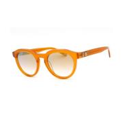 Oranje Plastic Zonnebril Spiegel Stijl Guess , Orange , Unisex