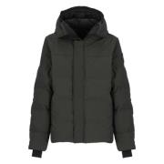 Groene Gewatteerde Parka met Capuchon Canada Goose , Green , Heren