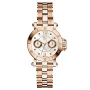 Roségoud Stalen Horloge Guess , Yellow , Dames