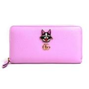 Pre-owned Leather wallets Gucci Vintage , Pink , Dames